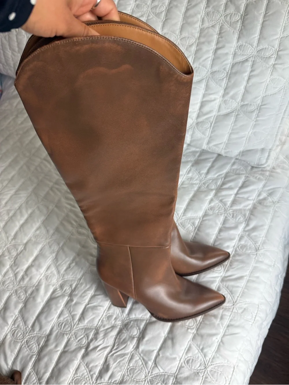 Steve Madden Brown Over-the-Knee Pointed Toe Boots